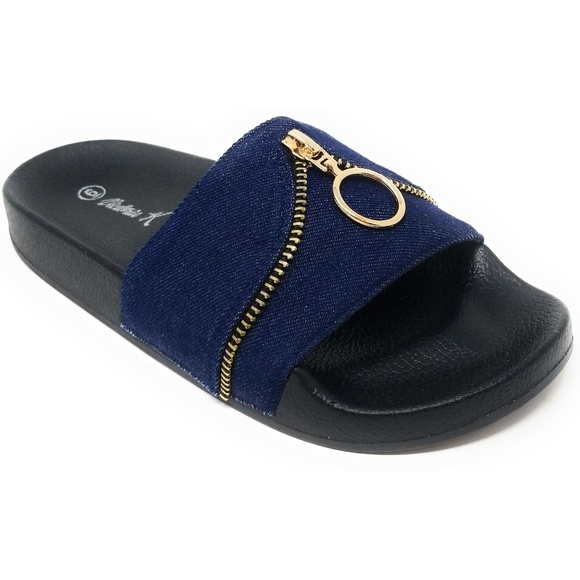 fenty slides zipper
